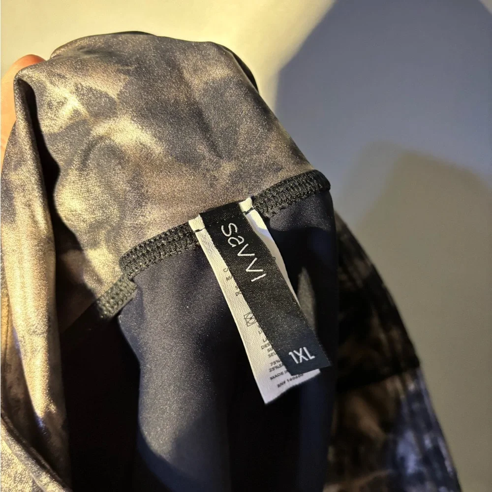 Savvi Phoenix Metallic Leggings Women’s Size 1XL - Picture 5 of 5